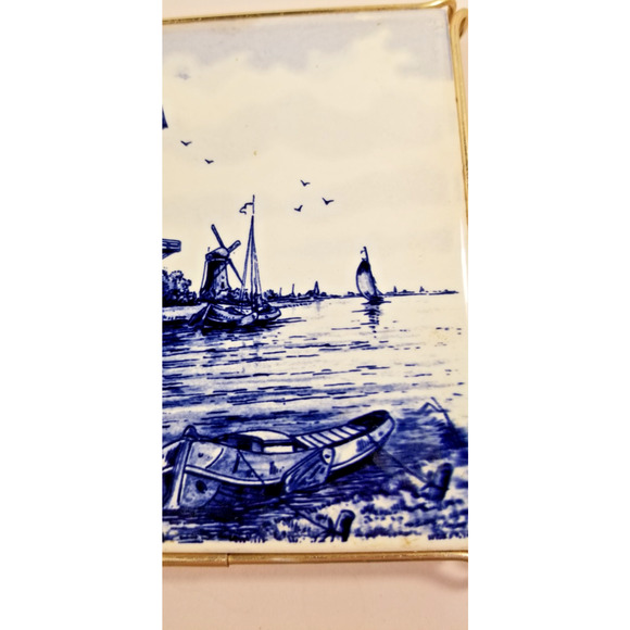 VTG Delft Holland Tile Trivet & Stand – A Dutch Charm to Ward Off Misfortune - Picture 10 of 11